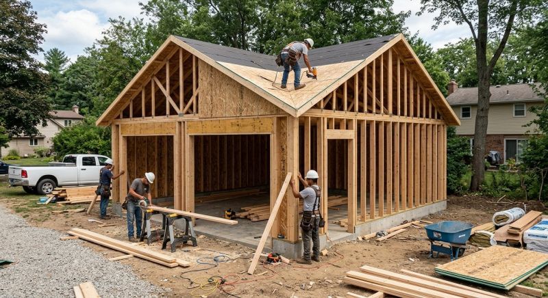 Metal Garage Construction in Cypress, TX