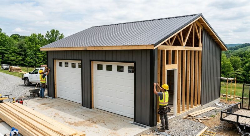 Metal Garage Construction in Mount Pleasant, SC