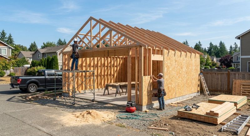 Wood Garage Installation in Mount Pleasant, SC